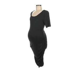 Pea In The Pod Maternity Midi Black Dress Size S EUC